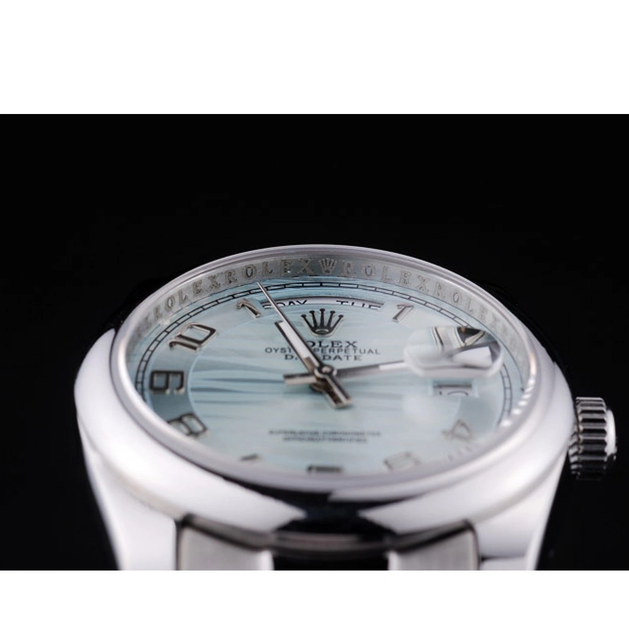 Best AAA Replica Sites White Polished 7470 Dial Bezel Silver DayDate Rolex 1016